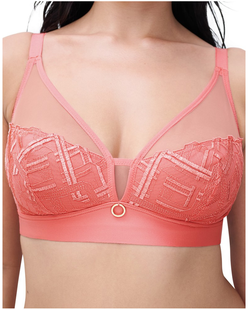 Soutien-gorge sans armature maintien Chantelle Graphic Support (Corail)