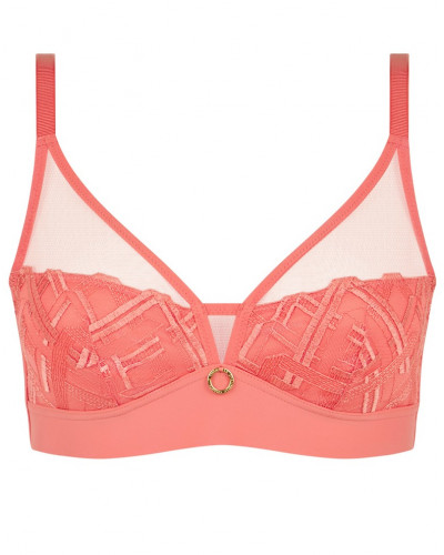 Sujetador sin aros Chantelle Graphic Support (Corail)