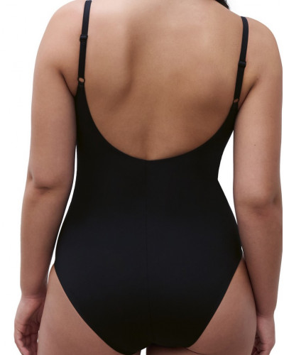 Maillot de bain une pièce armatures Chantelle Icon (Noir)