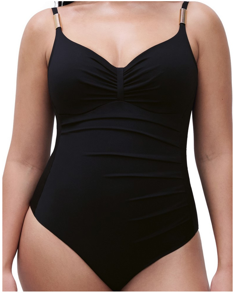 Traje de baño una pieza con aros Chantelle Icon (Negro)