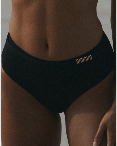 Culotte taille haute de bain Chantelle Icon (Noir)