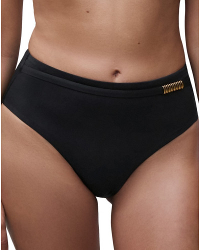 Culotte taille haute de bain Chantelle Icon (Noir)