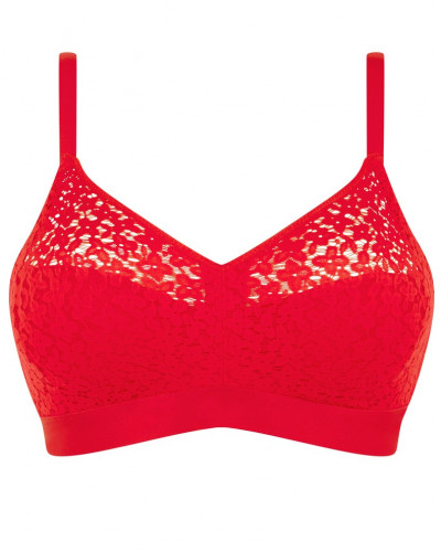 Sujetador sin aros Chantelle Easy Feel Norah (Rouge Coquelicot)