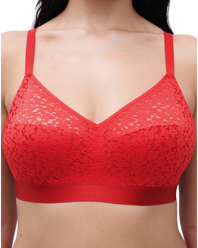 Wireless support bra Chantelle Easy Feel Norah (Rouge Coquelicot)