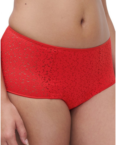 Braga cintura alta Chantelle Easy Feel Norah (Rouge Coquelicot)