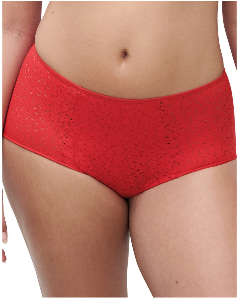 High waist knickers Chantelle Easy Feel Norah (Rouge Coquelicot)