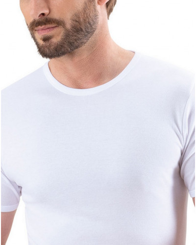 T-shirt col rond Eminence 100% coton fait en France (Blanc)