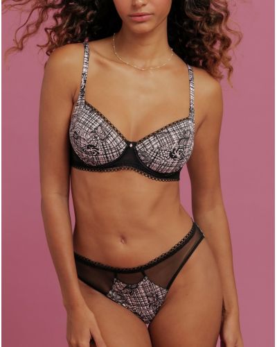 Underwired bra Antigel Tartan Glamour (Rose Tartan)