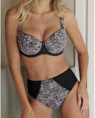 High waist brief Antigel Tartan Glamour (Rose Tartan)