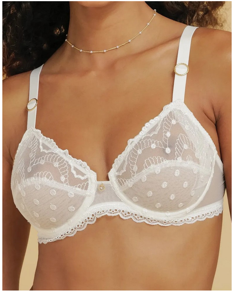 Underwired bra Antigel Je t'aime à la folie (Ecru Nacre)