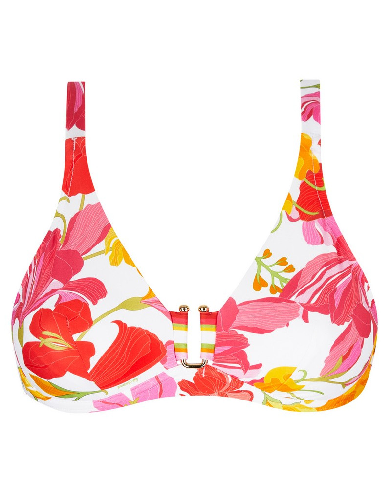 Soutien-gorge de bain triangle bonnets profonds Lise Charmel Envoléee Florale (Bouquet Floral)