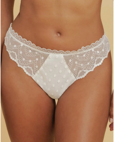 Tanga Antigel Je t'aime à la folie (Ecru Nacre)