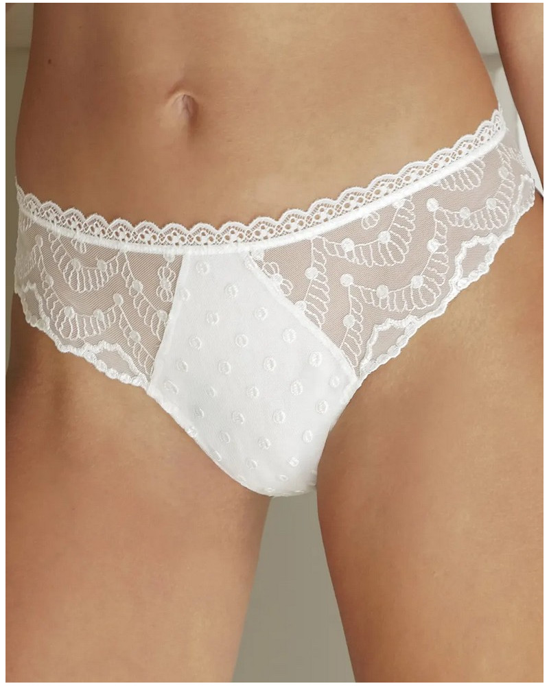 Calzoncillo charm Antigel Je t'aime à la folie (Ecru Nacre)