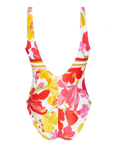 One-piece swimsuit with open support Lise Charmel Envolée Florale (Bouquet Floral)