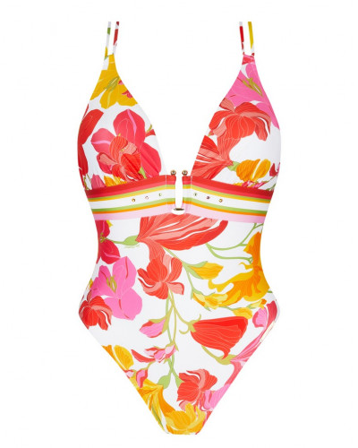 Maillot de bain une pièce séduction Lise Charmel Envolée Florale (Bouquet Floral)