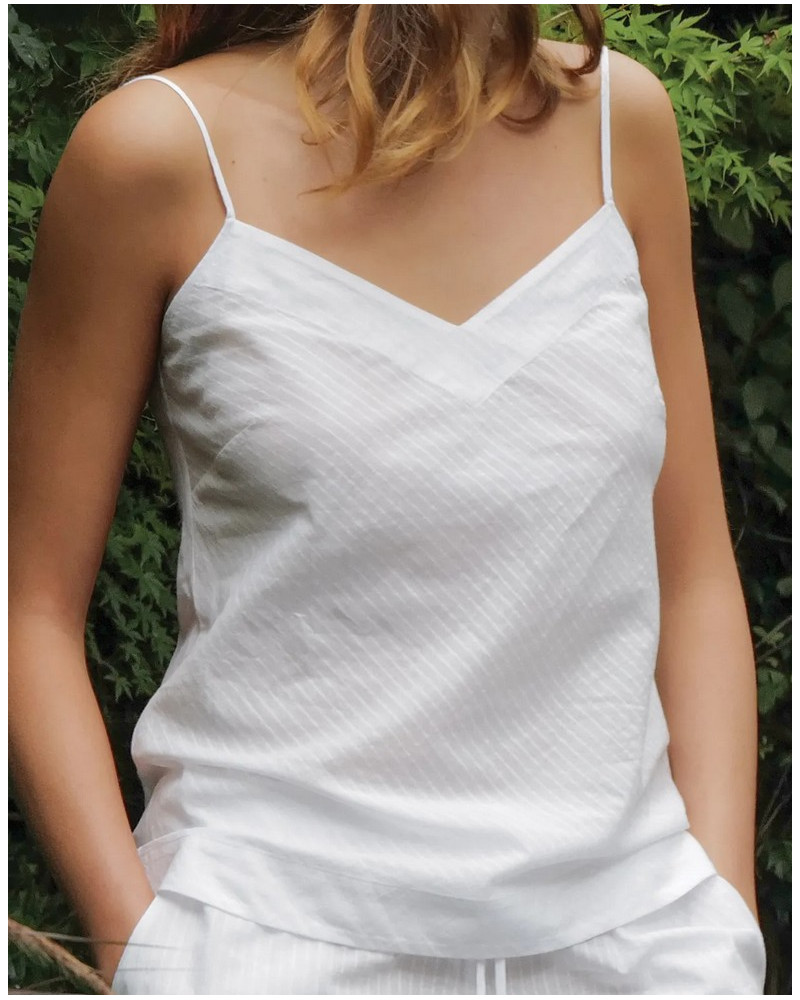 Top 100% cotton Antigel Chic et Relax (White)