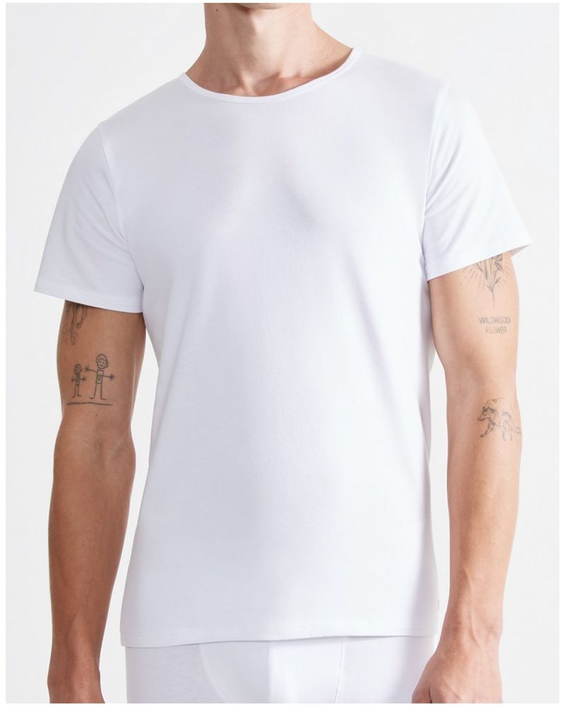 Camiseta con cuello redondo Sloggi for Men Ever Ease (Blanco)