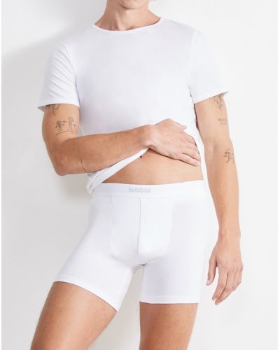 Camiseta con cuello redondo Sloggi for Men Ever Ease (Blanco)