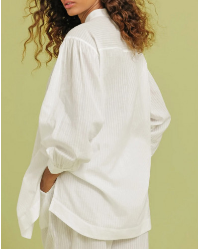 Chemise 100% coton Antigel Chic et Relax (Blanc)