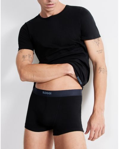 Crew Neck T-Shirt Sloggi for Men Ever Ease (Black)