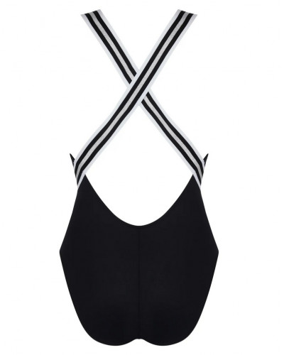 Maillot de bain une pièce nageur avec maintien Lise Charmel Énergie Nautique (Noir Silver)