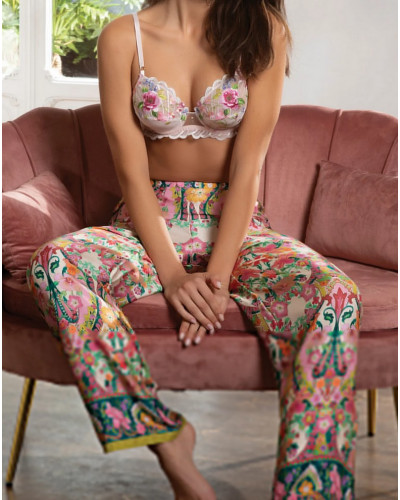 Pantalon en soie Lise Charmel Libertine en Fleurs (Libre Eclosion)