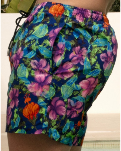 Short de bain HOM Balata (Navy imprimé)