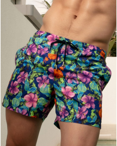 Short de baño HOM Balata (Navy imprimé)