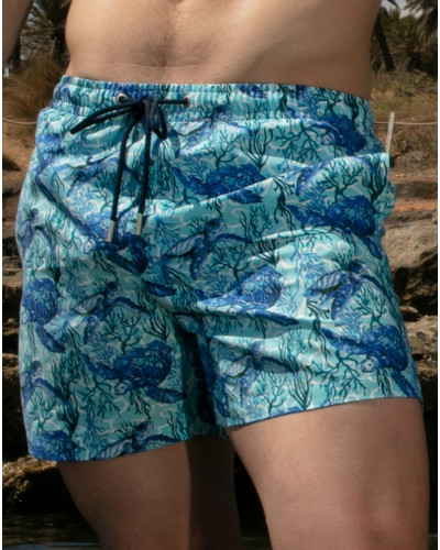 Short de baño HOM Tartane (Bleu Imprimé)