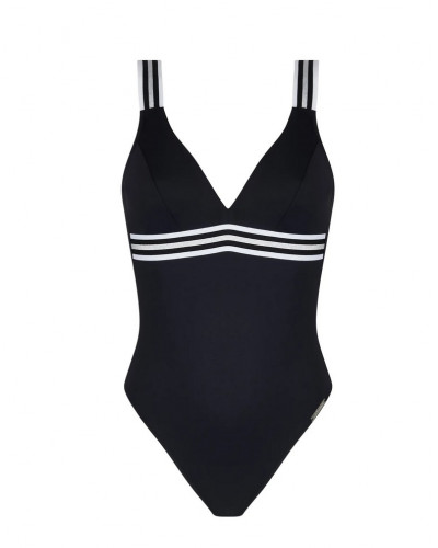 One-piece swimming costume Lise Charmel Energie Nautique (Noir Silver)
