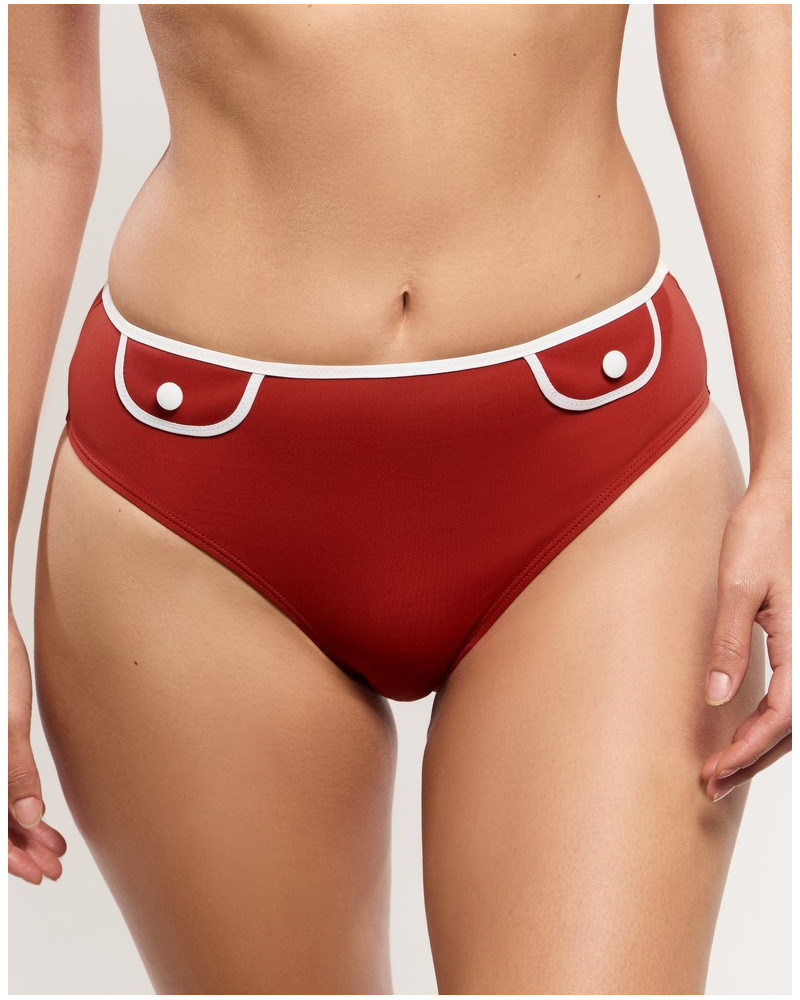 High-waisted swim brief Empreinte Attitude (Tomette)