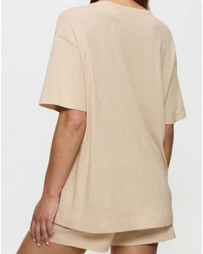 Ensemble de pyjama court oversize Nuit Triumph (Skin-Light Comb)