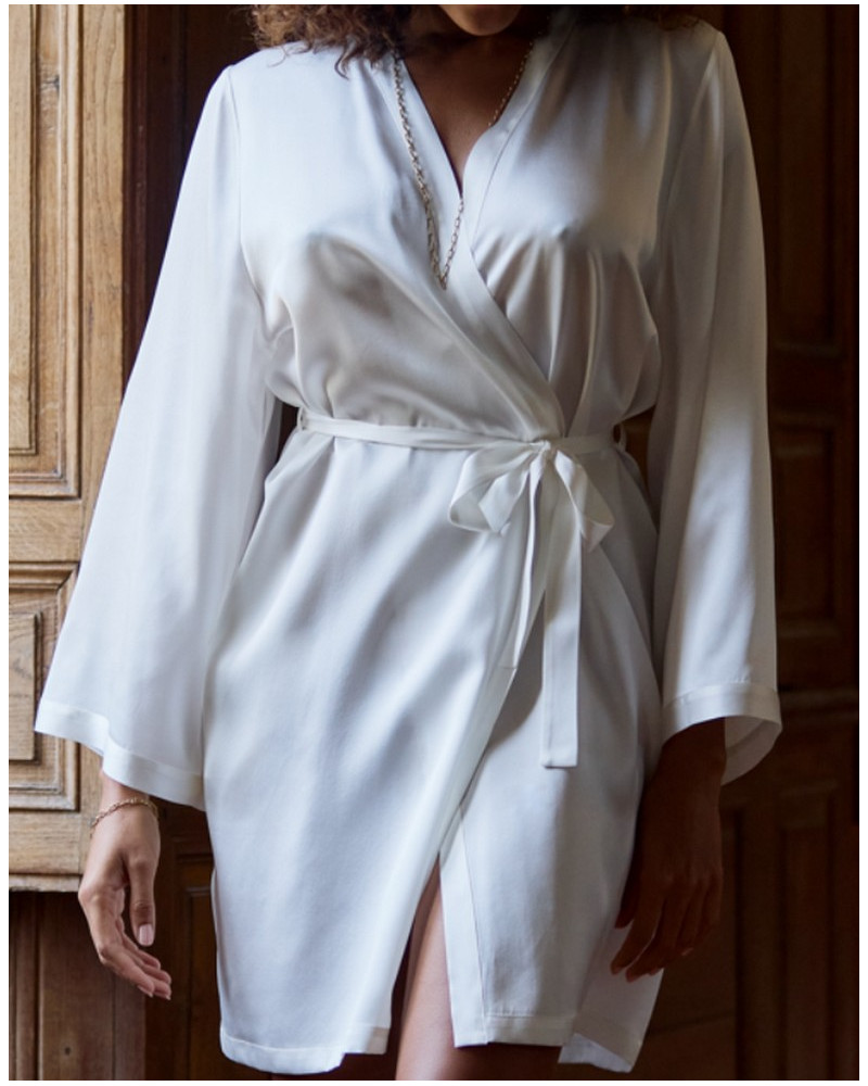100% Silk negligee Tracy Marjolaine (Naturel)