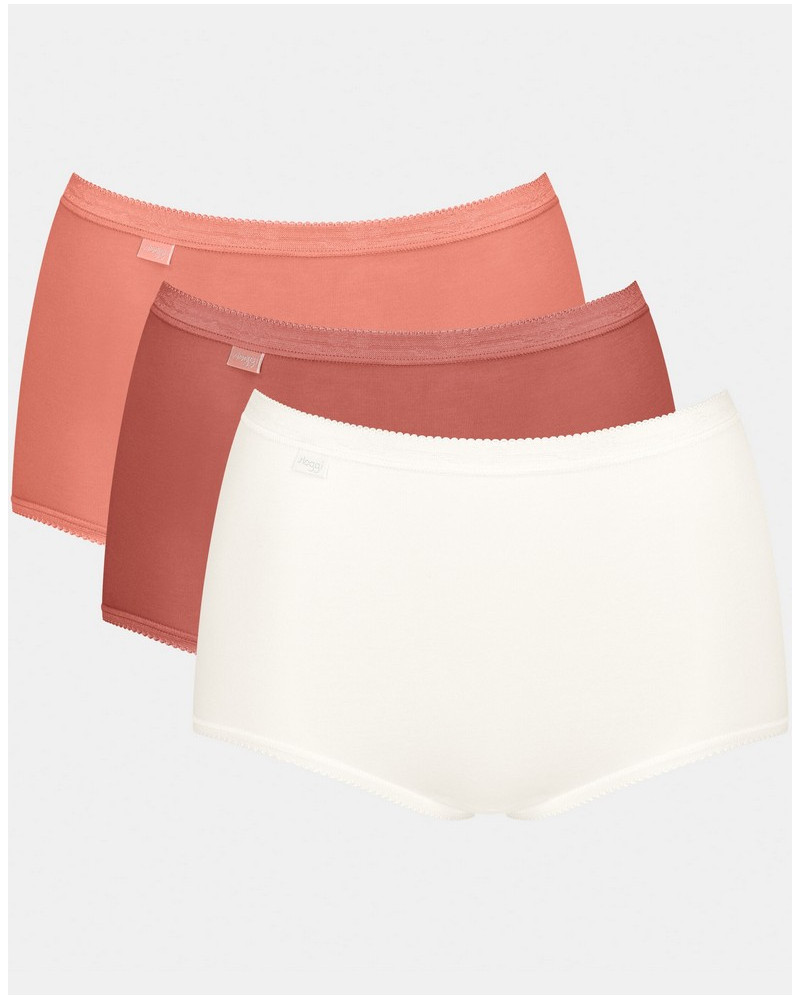 Maxi brief Sloggi Basic + (Pack of 3) (Brique/corail/blanc)