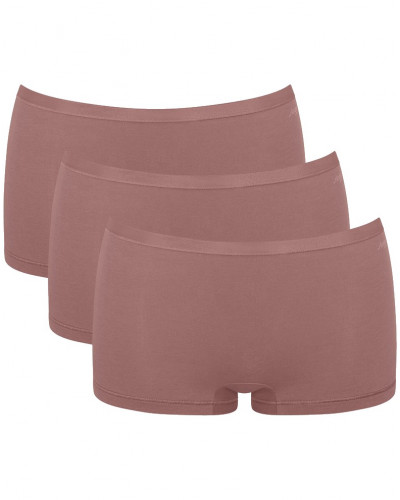 Lot de 3 boxer (coton bio) Sloggi Go Daily Cotton (Cacao)