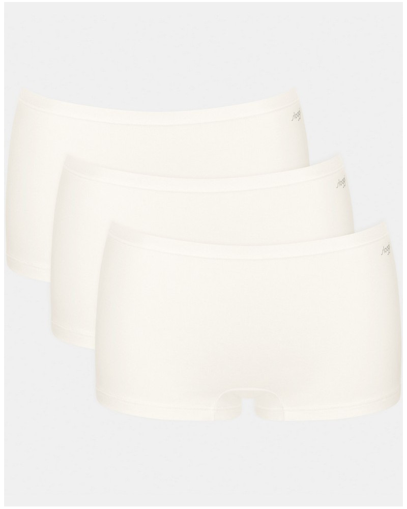 Pack of 3 boxer short (cotton bio) Sloggi Go Daily Cotton (Silk white)