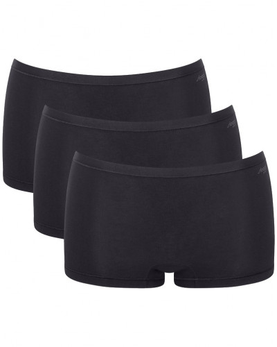 Pack of 3 boxer short (cotton bio) Sloggi Go Daily Cotton (Black)