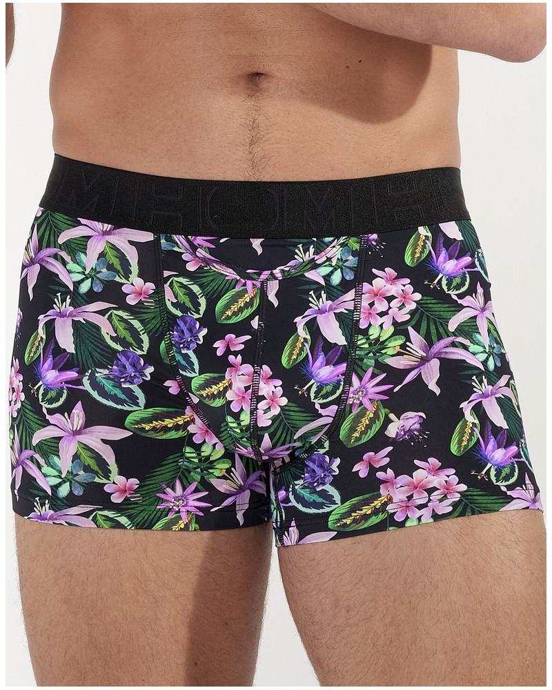 Boxer HO1 en microfibre HOM Funky Styles (Imprimé rose)