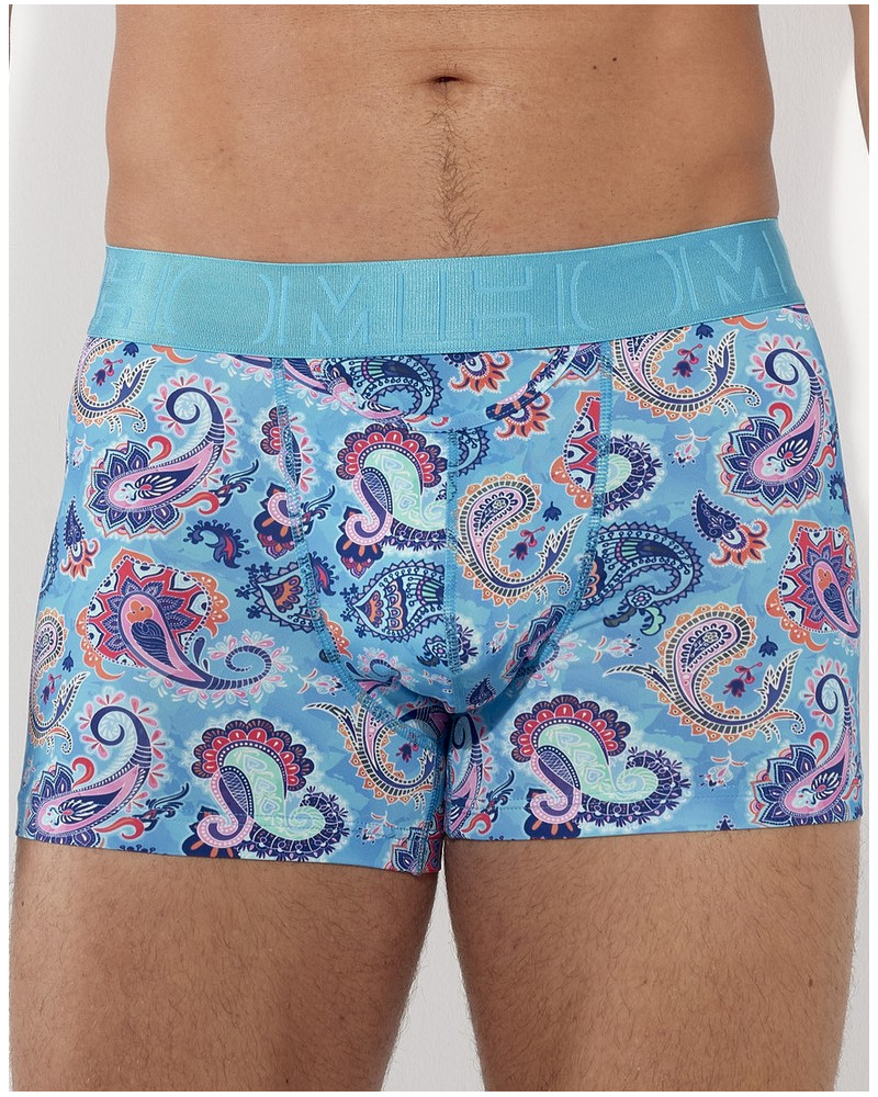 Microfibre boxer HO1 HOM Funky Styles (Imprimé turquoise)