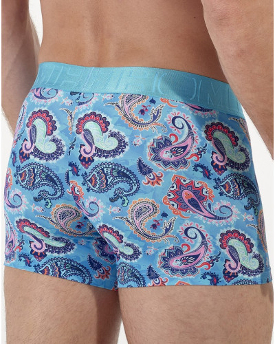 Boxer HO1 en microfibre HOM Funky Styles (Imprimé turquoise)