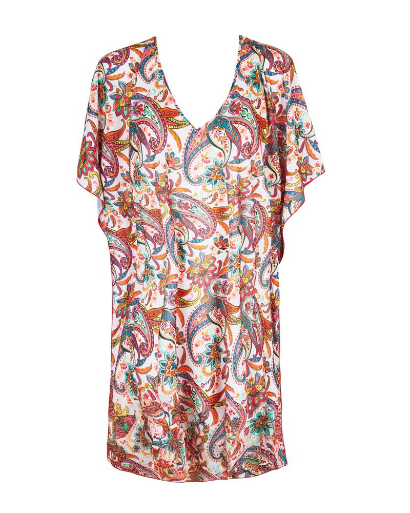 Beach poncho Antigel La Bayadère (Blanc Flashy)