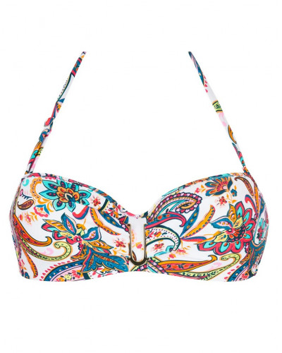 Sujetador de baño sin tirantes preformado Antigel La Bayadère (Blanc Flashy)