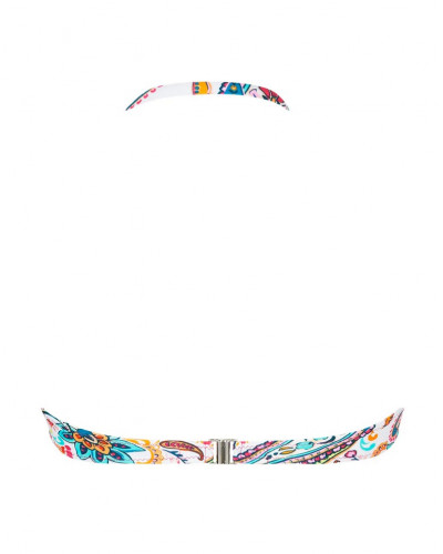 Soutien-gorge de bain bandeau coque Antigel La Bayadère (Blanc Flashy)