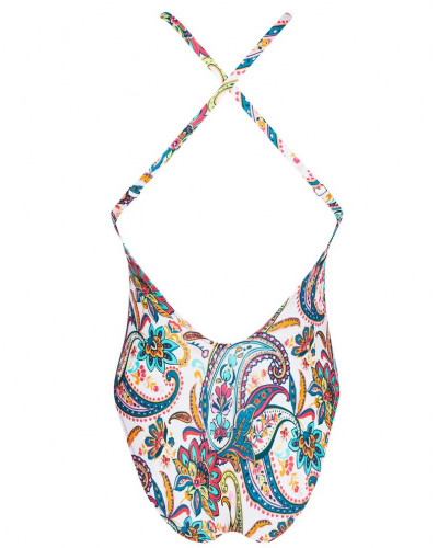 Traje de baño una pieza nadador Antigel La Bayadère (Blanc Flashy)