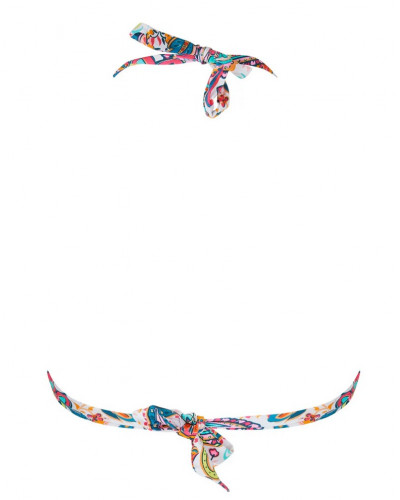 Triangle bath bra with removable padding Antigel La Bayadère (Blanc Flashy)