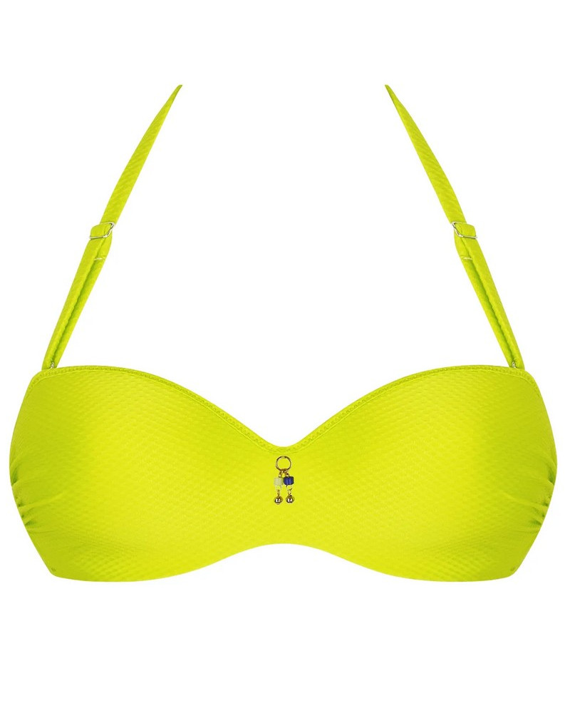 Strapless padded bath bra Antigel La Vogueuse (Vert Pistache)