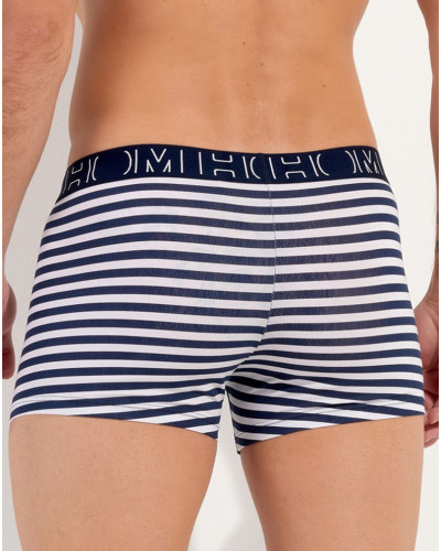 Lot de 3 Boxers coton HOM Christofer (Marine/Marine/Marine rayé)