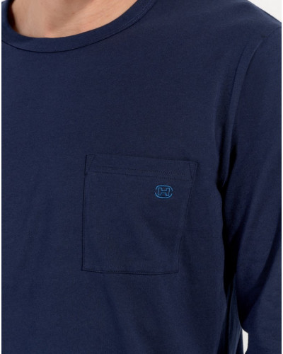 Pijama largo 100% algodón HOM Kenny (Imprimé Marine)