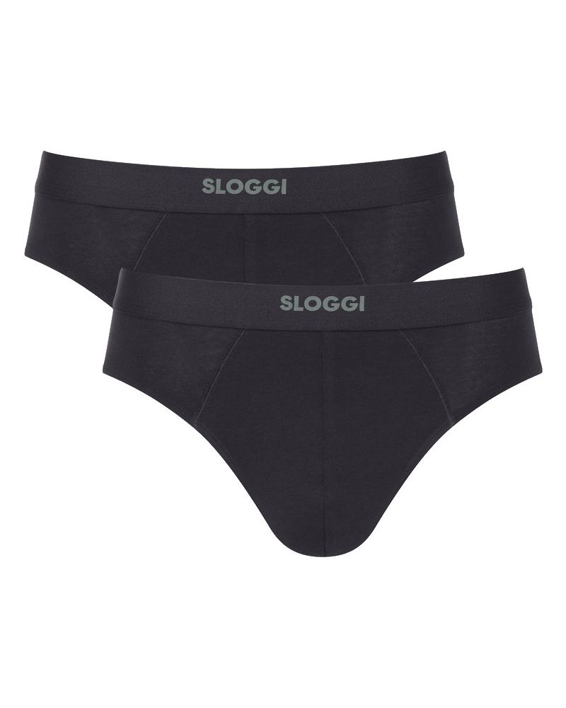 Pack of 2 briefs Sloggi For Men Ever Ease (Black)
