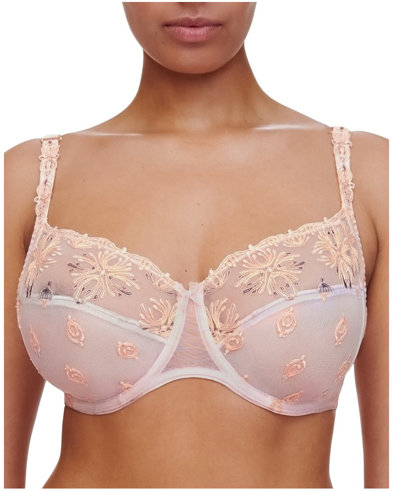 Underwired envelopping bra Chantelle Champs-Elysées (Nymphea Pink)